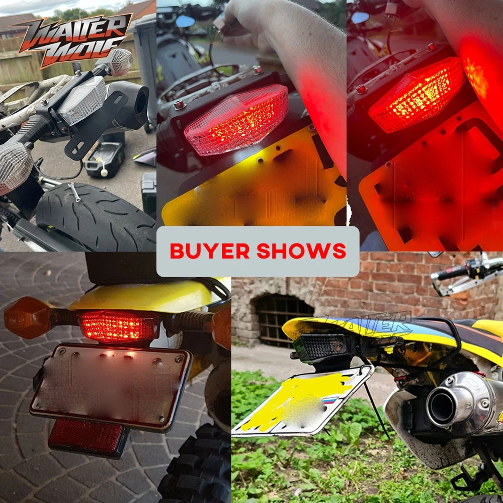 For Suzuki DR-Z400 DRZ400 DRZ DR-Z 400 S/E/SM Tail Tidy Fender Eliminator Kit License Plate Bracket Tail Brake Turn Signal Light