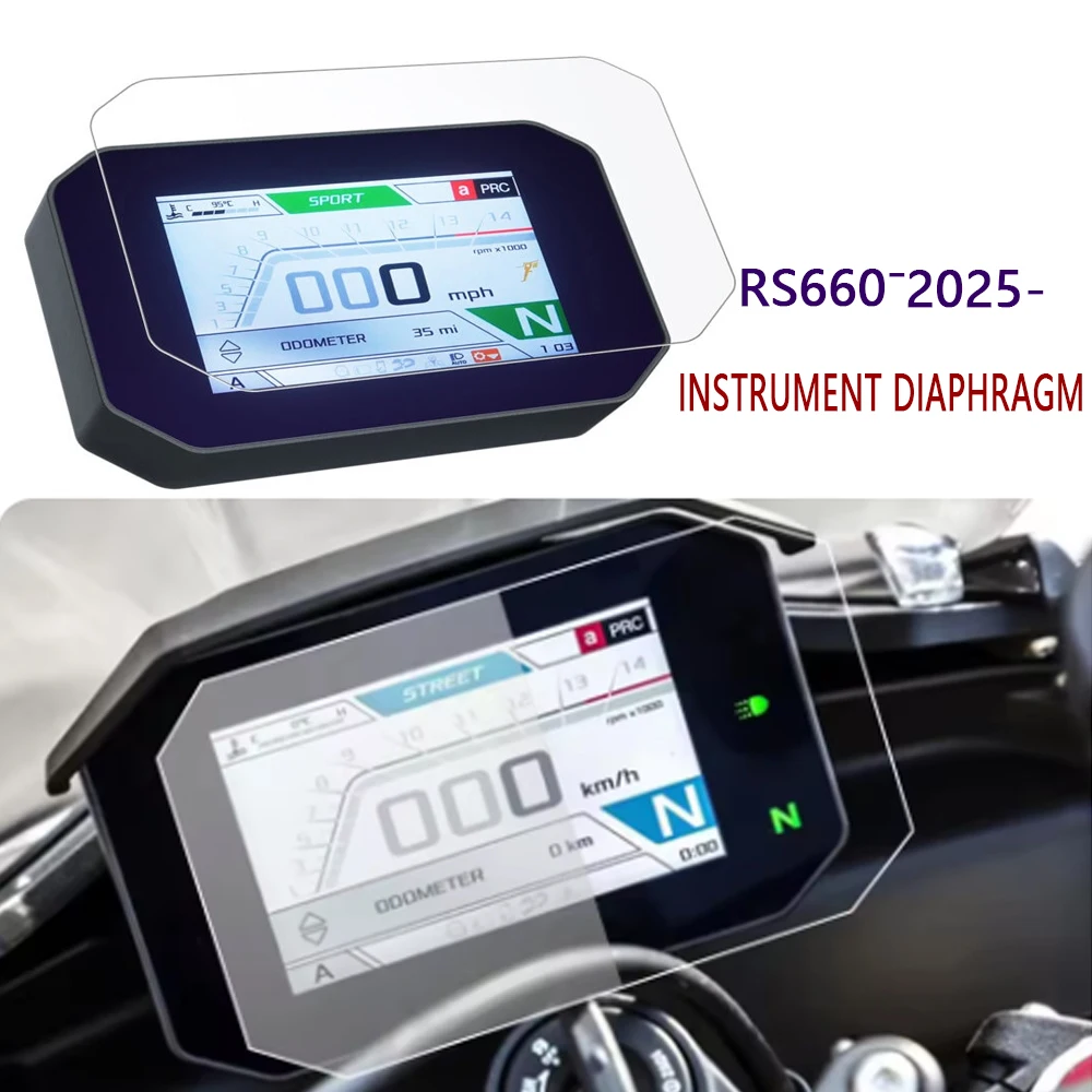 

RS660 Tuono 660 2025- New For Aprilia Motorcycle Accessories Scratch Cluster Screen Dashboard Protection Instrument Film
