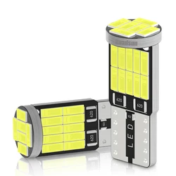 Guadsun 2x W5W T10 194 Canbus 오류 없음 4014 SMD 자동차 인테리어 사이드 조명 돔 도어 독서 램프 자동지도 6000K 12V 흰색 전구