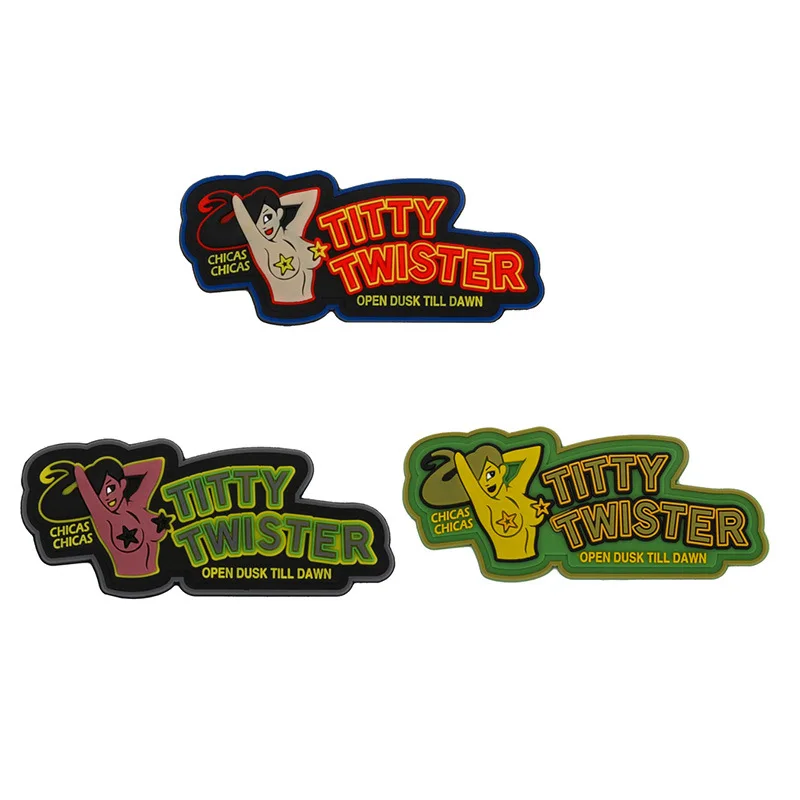 Sexy Girl PVC Patch Embroidery on Clothes Tactical and Military Accessories Hook and Loop Patches Backpack Morale Badge