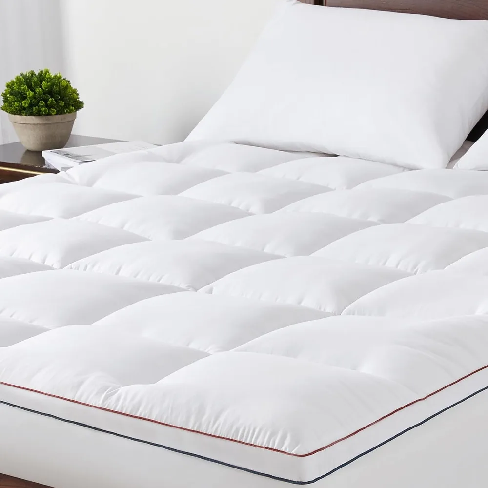 

Mattress,Overfilled 4D Snow Down Alternative Plush Mattress Topper,Provide A Healthier Sleeping Environment