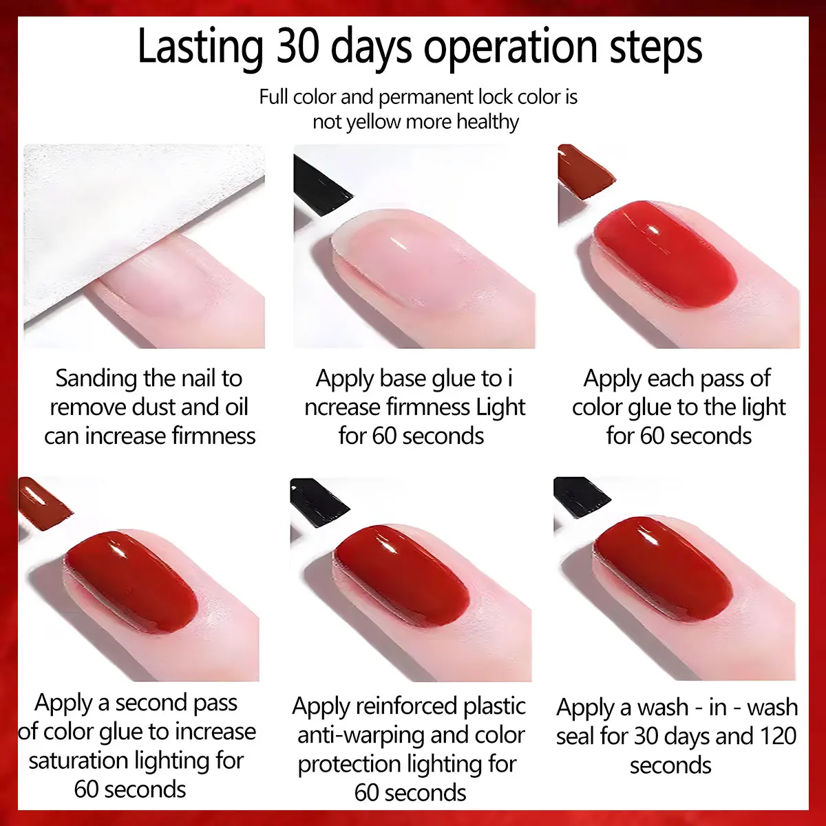 Juego de esmaltes de uñas en gel de 6 piezas: esmalte de uñas en gel permanente LED, regalo ideal para salón de uñas en el hogar o regalo de Navidad