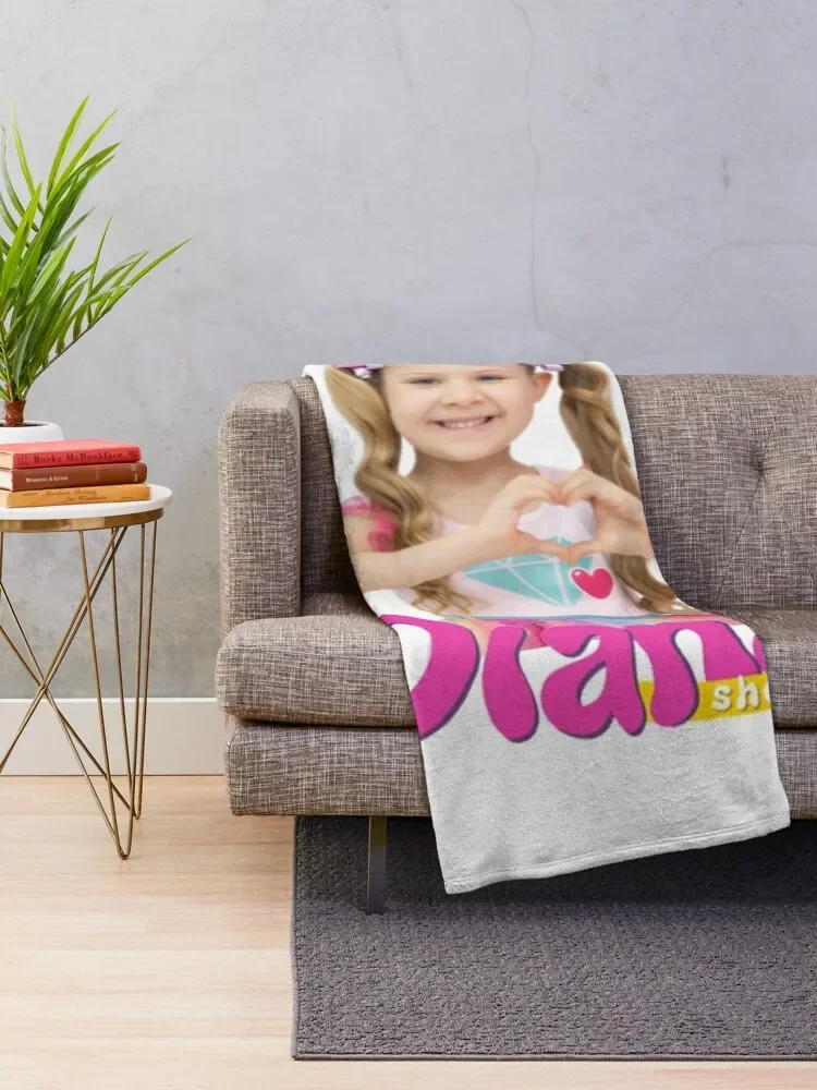 best selling The Kids Diana Show, Diana,Kids Diana Show , Cute Love Diana Throw Blanket Luxury Brand Heavy Blankets