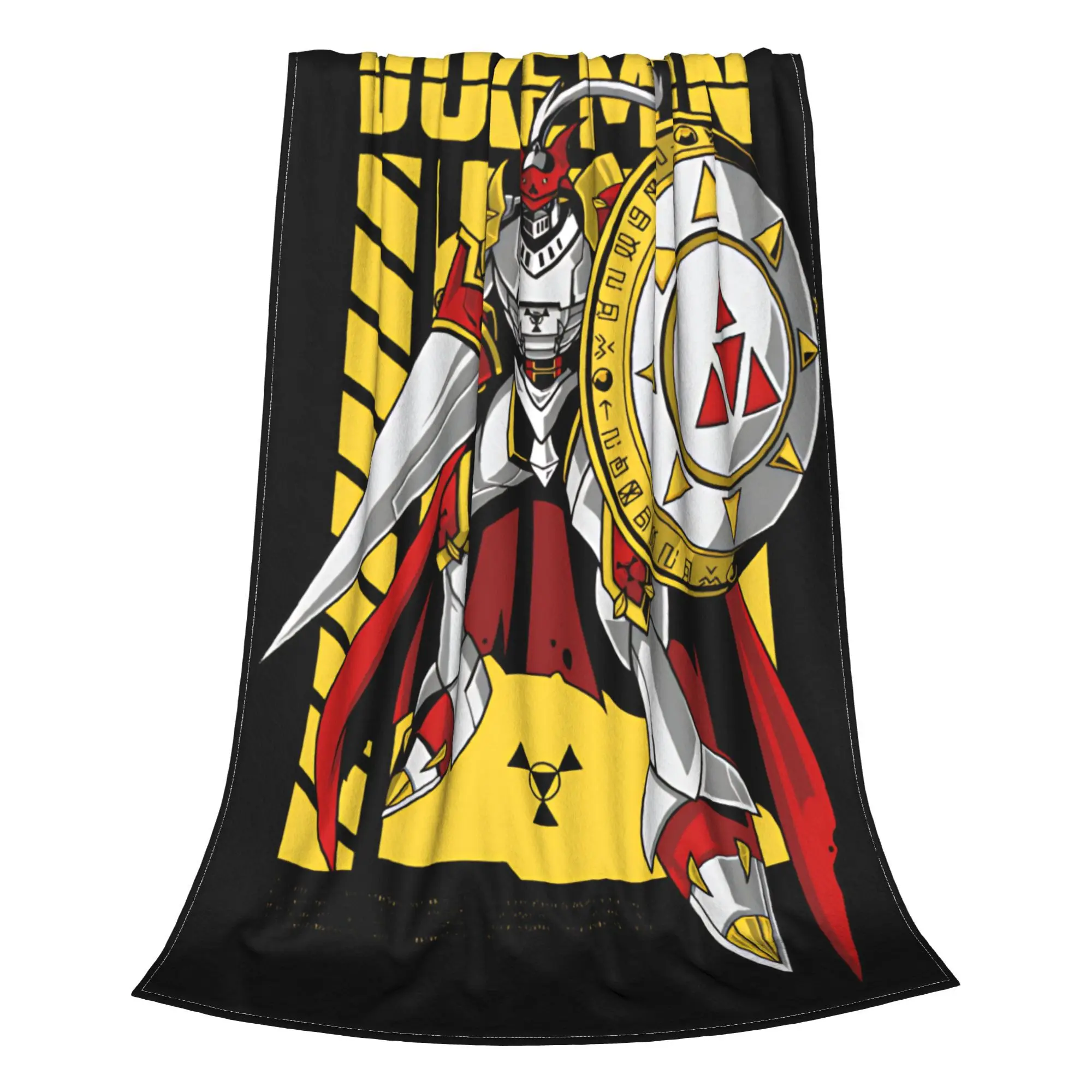 Dukemon Digital Monster Digimon Cobertor Multi-tamanho Macio Fuzzy Pelúcia Cobertores para Sofá e Cama