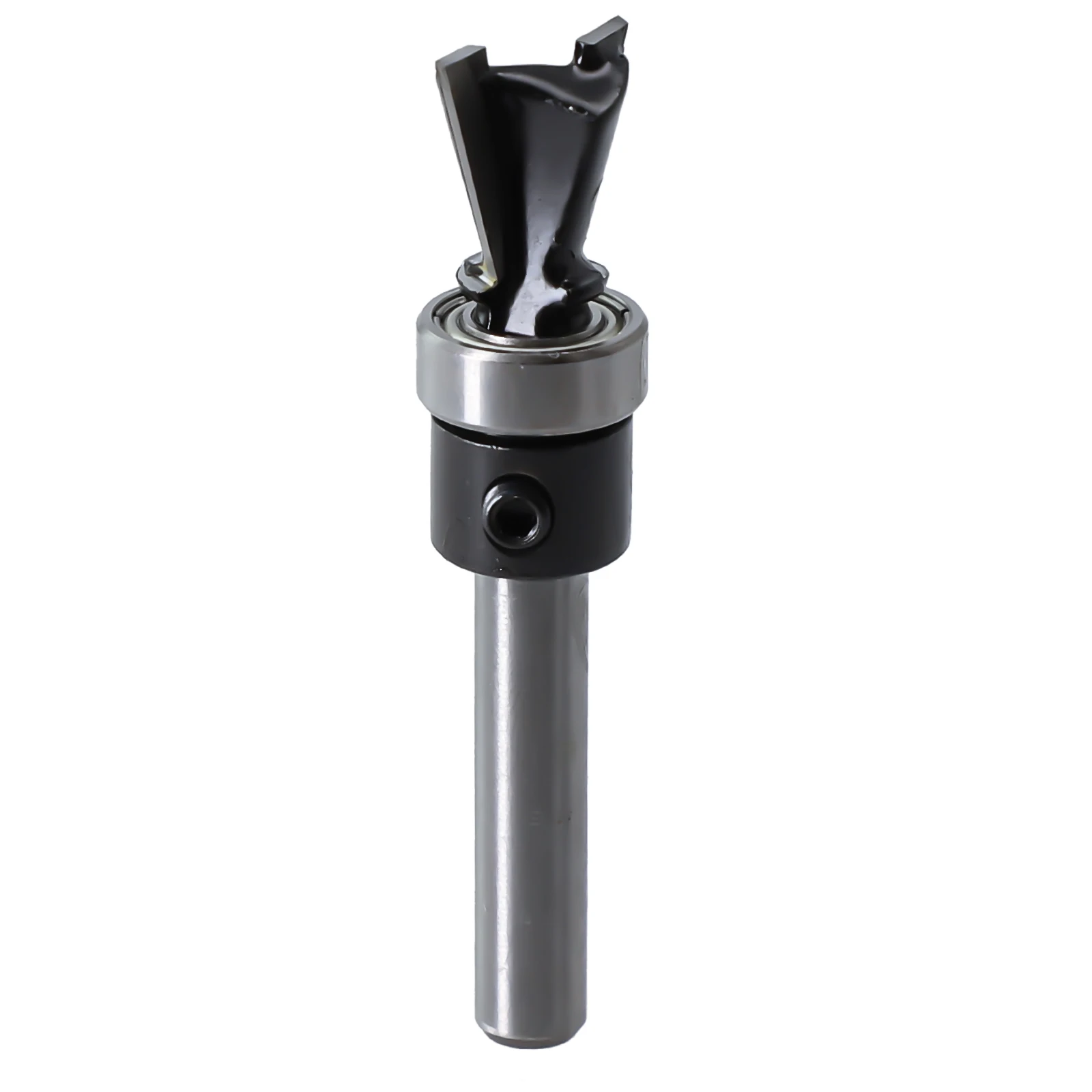 Cutting Tools Router Bit Carbide Black & Silver Two Grooves With 1/4\