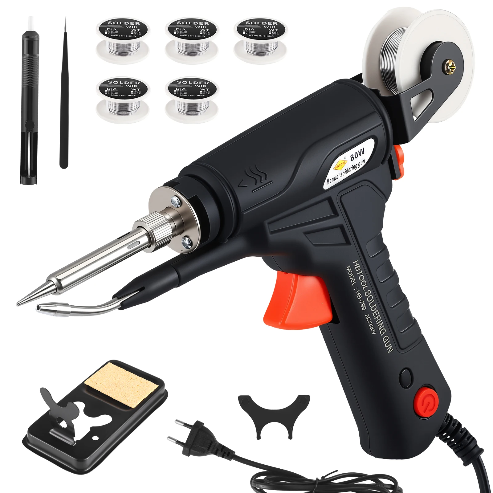 11PCS Internally Heated Industrial Welding Tools,Automatic Multi-function Soldering Iron Soldering Gun Set For Industrial Home