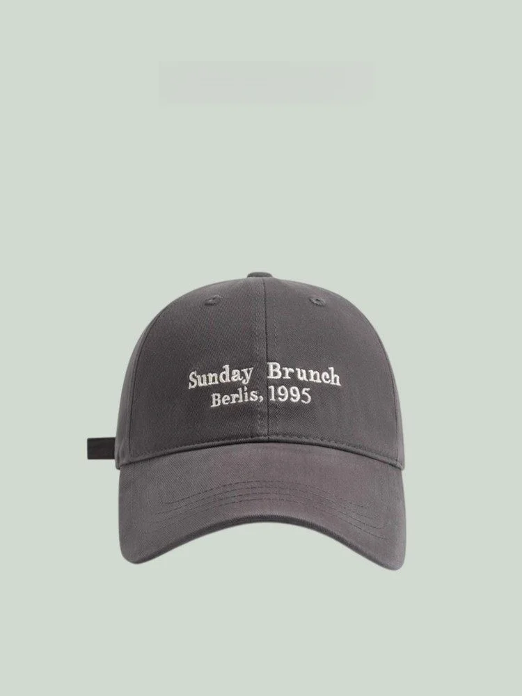 spring-2026-new-style-women's-baseball-cap-embroidered-letter-casual-versatile-wide-brim-hat-face-slimming-polyester-fiber