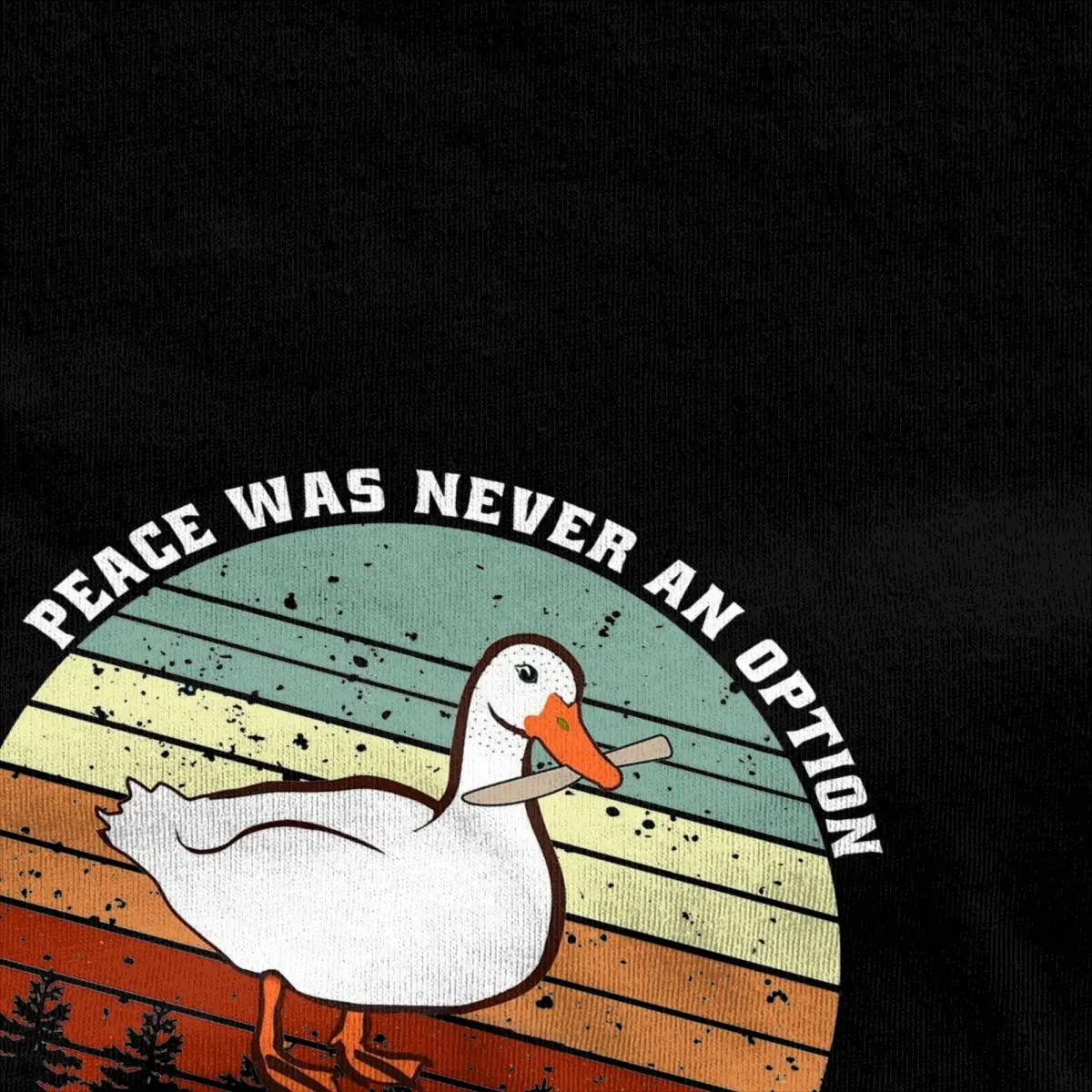 Peace Was Never An Option T-Shirt Male Kawaii Anime Vintage Cotton T-Shirts Summer O Neck Hip Hop Tees Cheap Oversized Tops