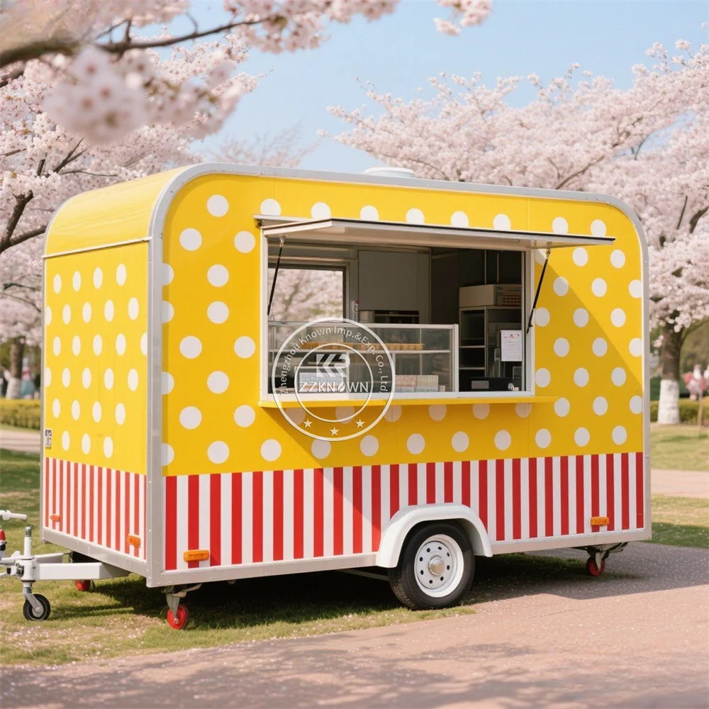 

Concession Bbq Food Trailers Fully Equipped Hamburger Hot Dog Cart Street Snack Pizza Trailer Mobile Fast Food Truck For Sale