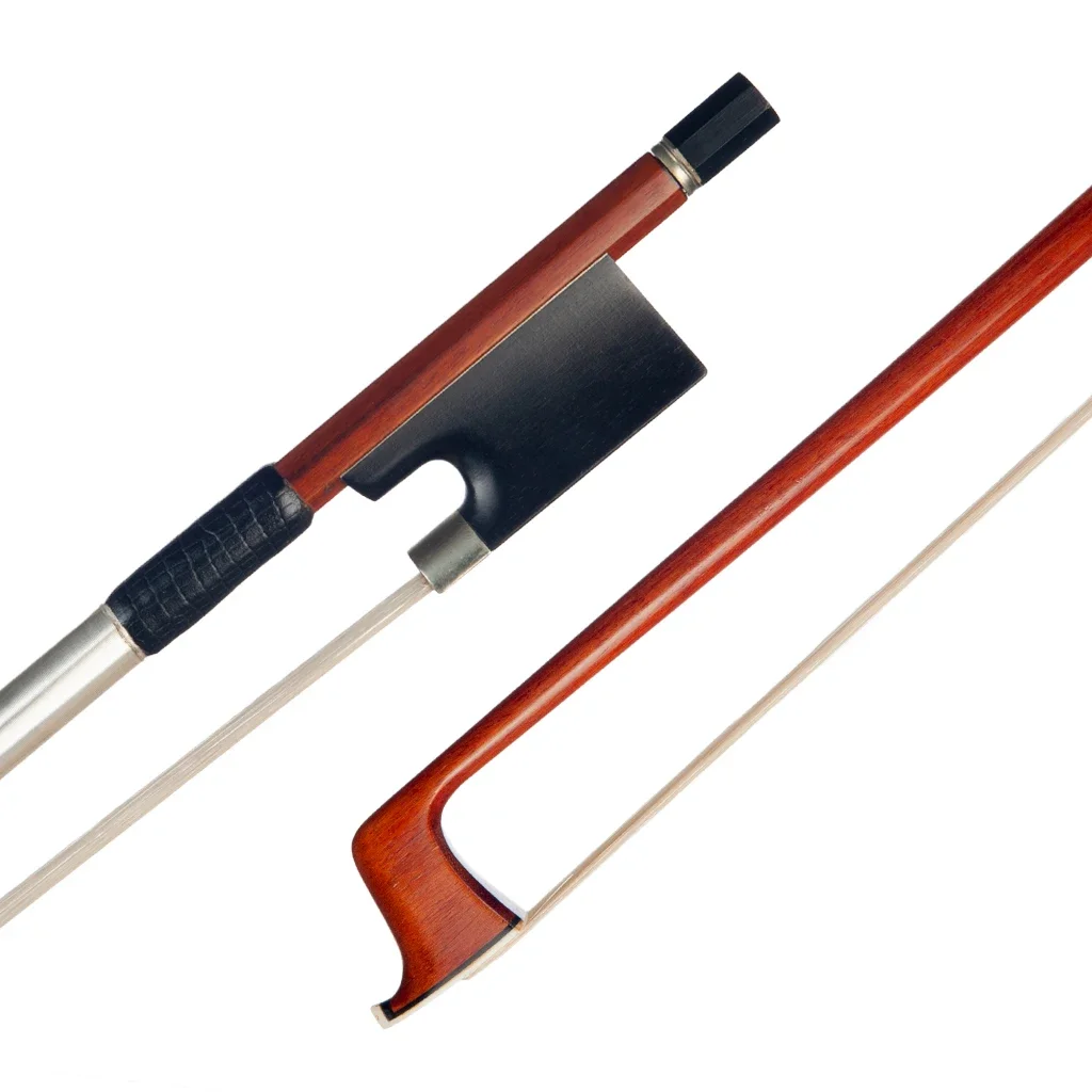 

Master 4/4 Pernambuco Bow Violin/ Fiddle Bow Round Stick Ebony Frog Silver Mounted White Horsehair Durable Use