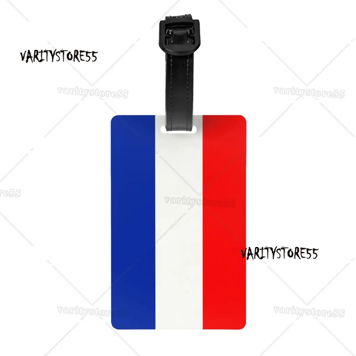 Custom French Flag France Luggage Tag Suitcase Baggage Privacy Cover ID Label