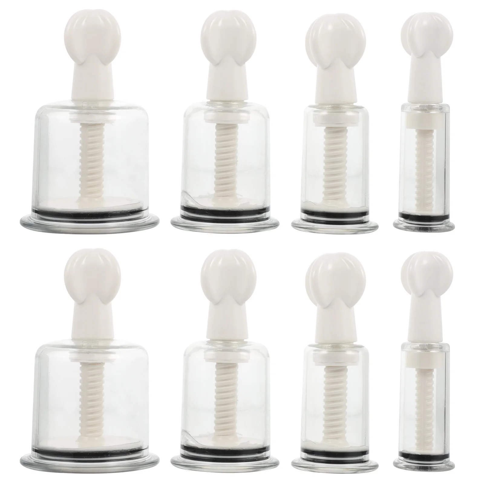 8 قطعة أكواب الحجامة المفرغة أداة تدليك الجسم للعلاج الطبيعي لتخفيف الآلام الظهر الكتف والرقبة تدليك الكؤوس العلاج بالحجامة #3