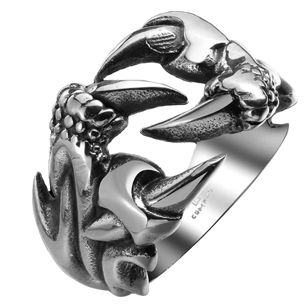 

1pc Dragon Claw Tail Ring Stylish Men Fashion Accessory Open Rings for Costume Decoration Daily Dress Prop Jewelry