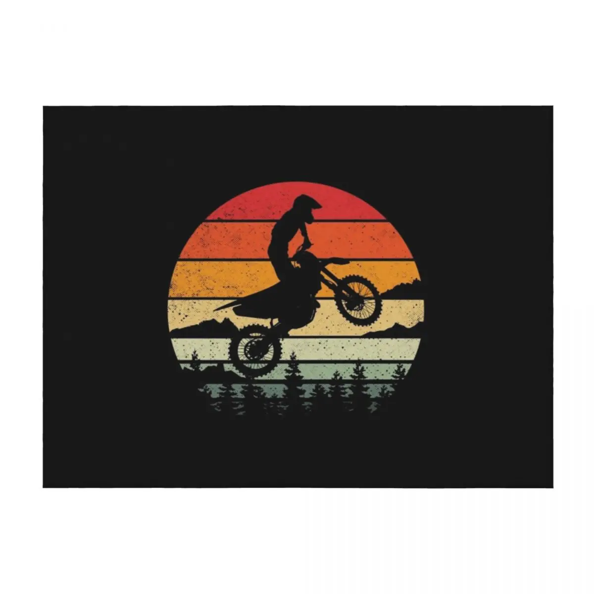 

Braaap Dirt Bike Motorcross Vintage Retro Style Funny Throw Blanket Sleeping Bag Thins Winter beds for babies Blankets