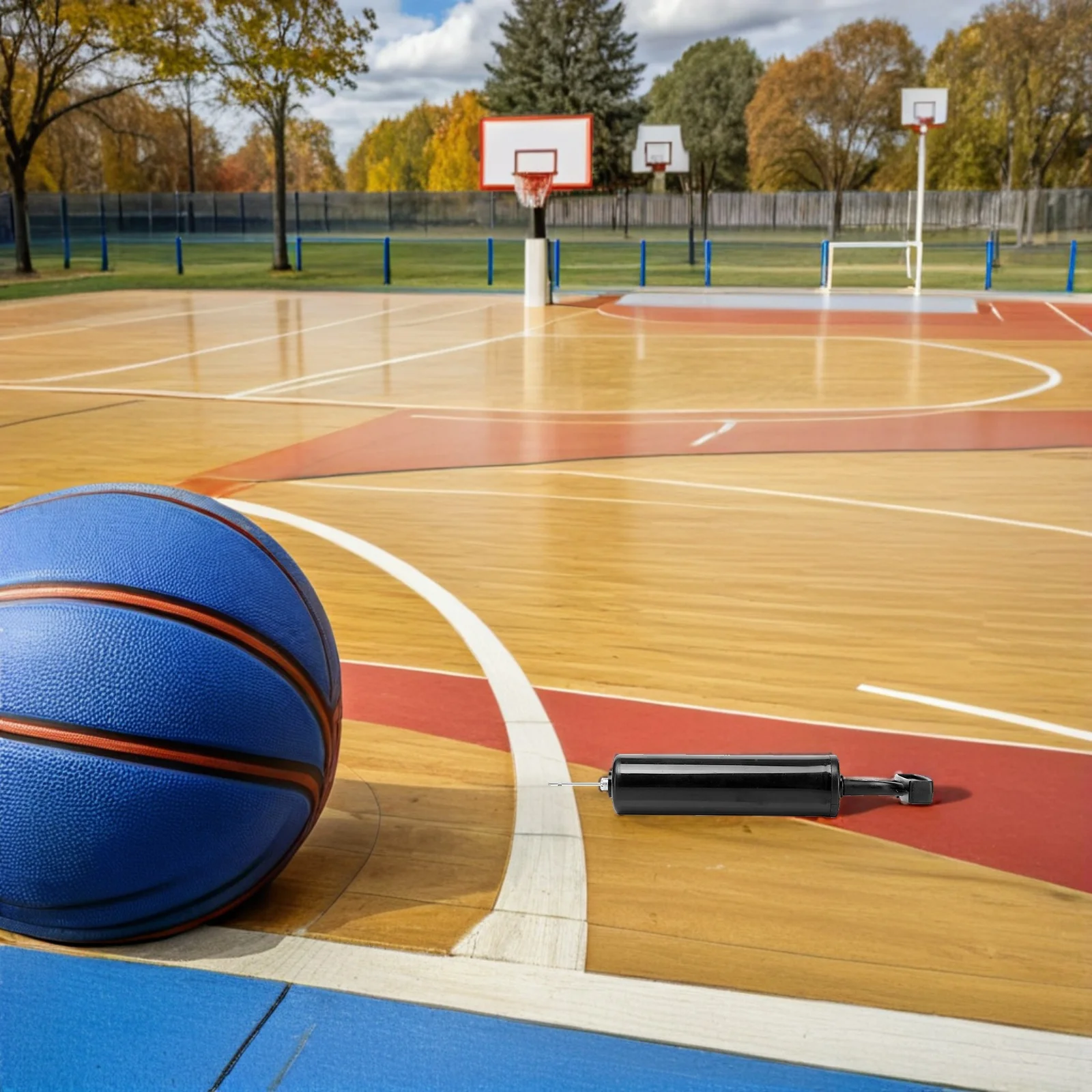 

Bicycle Tire Pump Portable Handheld Air Pump for Bikes Durable Wear Resistant Efficient Inflation Basketball Accessories