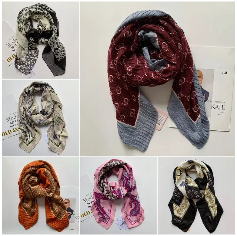 

Italian original scarf light luxury hot selling silk scarf retro printed square scarf 120 * 120 designer sunscreen shawl