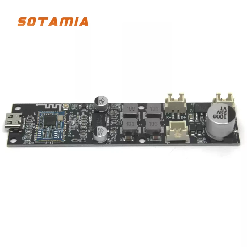 SOTAMIA Bluetooth Speaker Power Amplifier Board Bluetooth 5.2 OTG Decoding Power Amplifier Board TYPE-C Decoding EQ Tuning APP