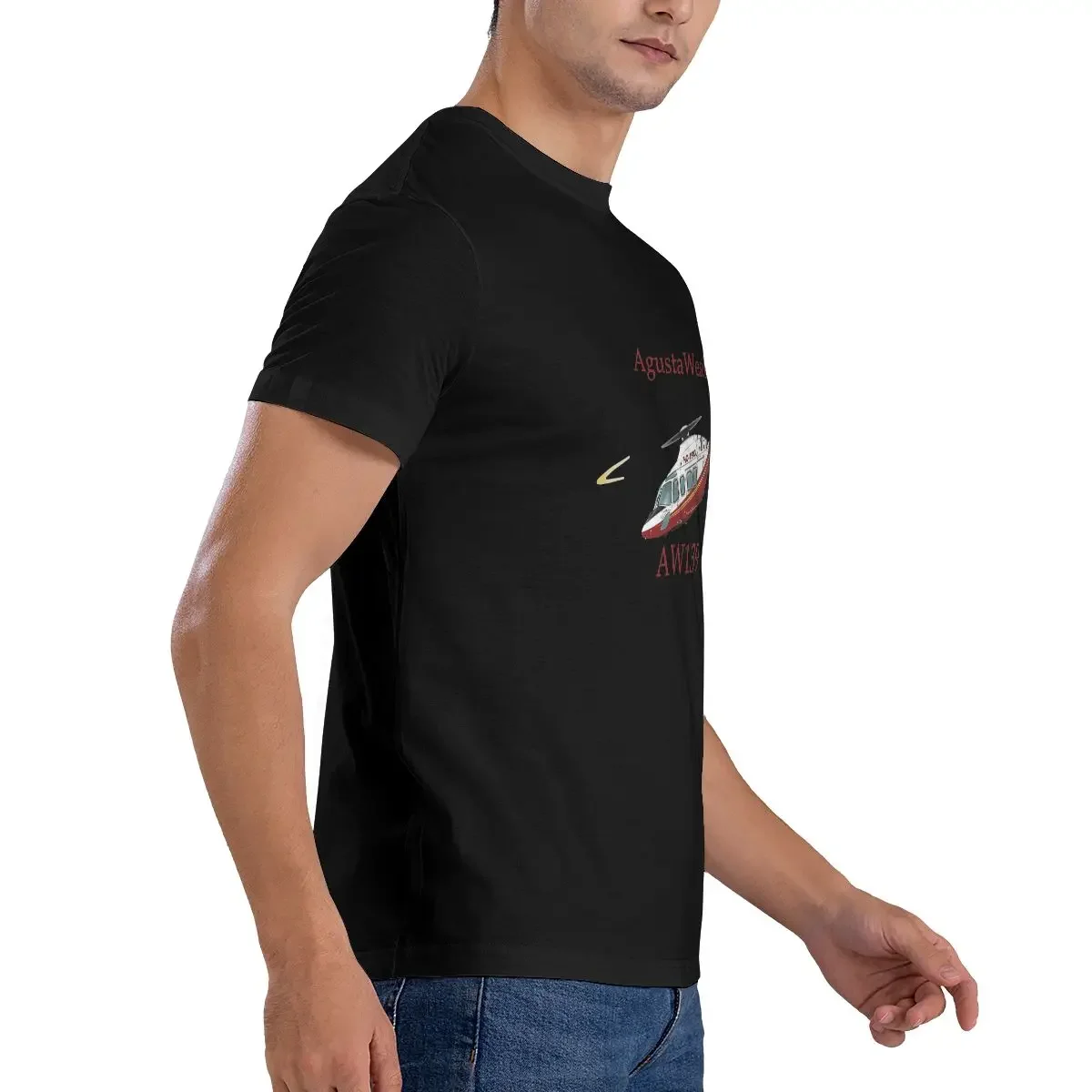 Vtg Agustawestland Aw139 Helicopter 01 T-shirt Print Novelty Hot Deals Tee Shirt