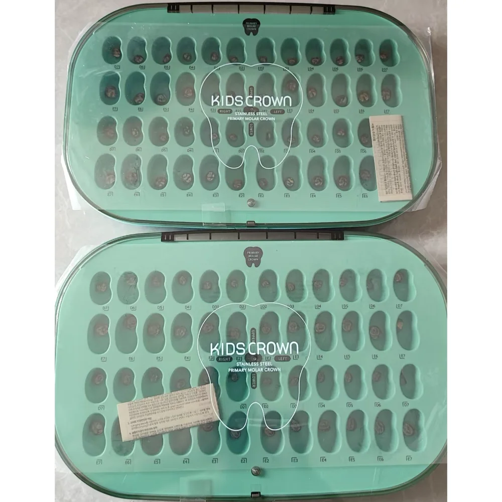 

48PCS Shinhung Dental Kids Crown Upper Primary Molar Crown Lower Temporary Teeth Crown For Children Dental Kids Teeth Crowns