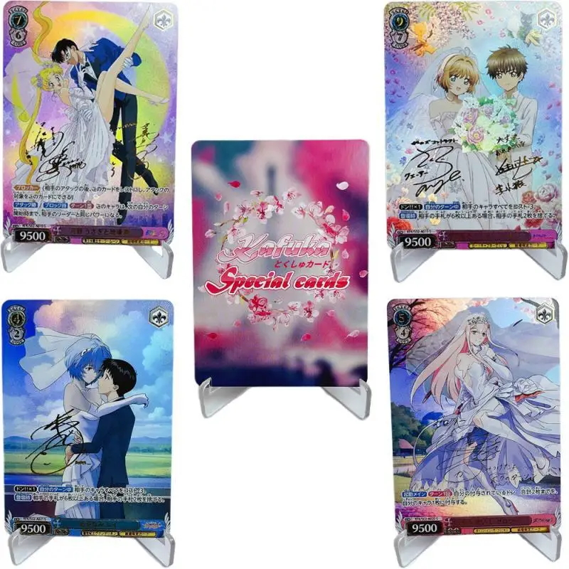 Acg Mädchen einzelne Karte Sakura-Chan Serena Rem Hochzeits kleid Serie Nime Spiel Charaktere Sammlung Karten niedlichen DIY Spielzeug Geschenk