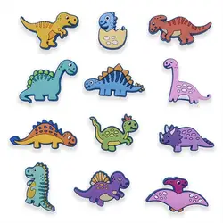 Dinosaur Car Shoe Charms para crianças, Crocs Acessórios, sandálias, tamancos, pinos, menino, meninas, emblemas, jeans, mulheres, decorações, sapatos de fivela