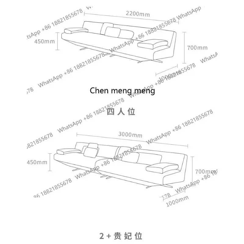 K153  K153  decoration Designer Sofa hotel Waiting luxury Large size interior fashion living room sofas cute sillon cama room de