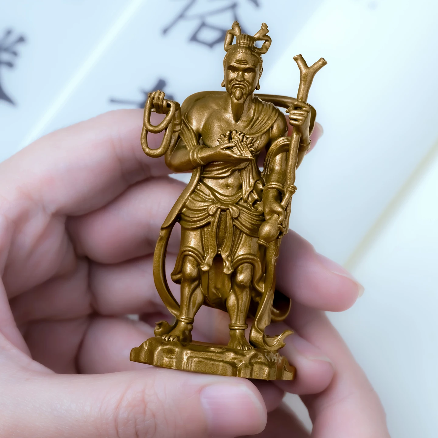 Статуэтка Агни из цельной латуни винтажная фигурка божества-хранителя украшение для дома кабинета чайной комнаты декор рабочего стола фэн-шуй орнамент