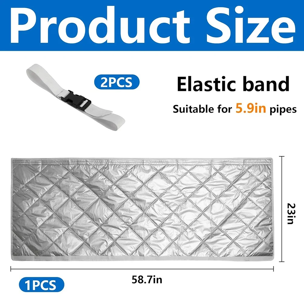 1 шт., защитная крышка для шланга кондиционера с 2 лентами для крепления, ткань Оксфорд, изолированная крышка для шланга переменного тока, детали инструментов