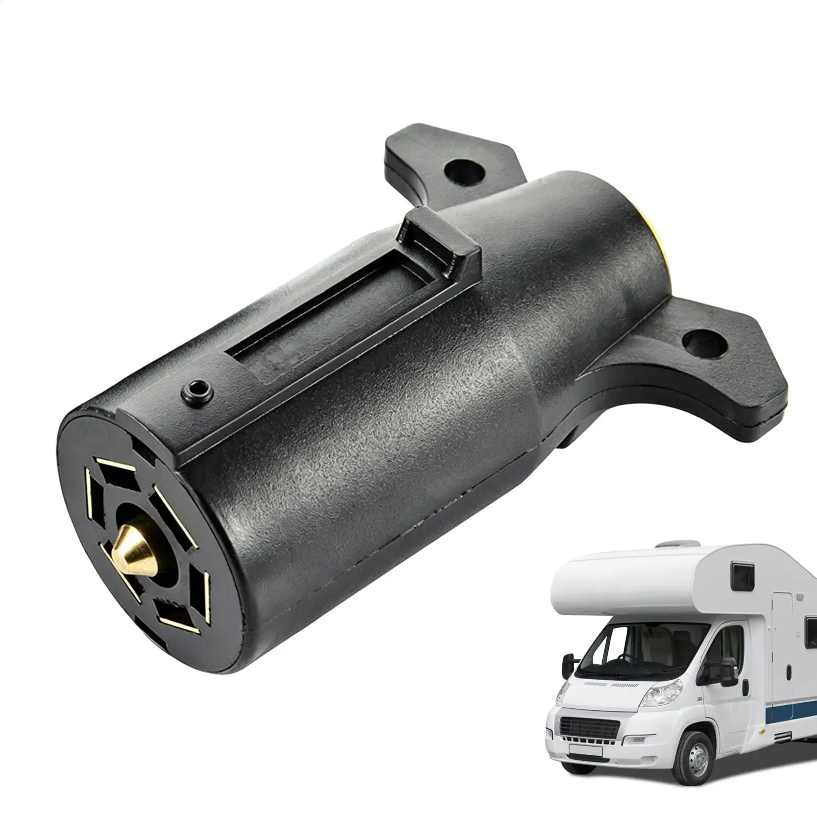 

Rv Trailer Plug 12v Rv Light Socket Wiring Adapter 7 Way Trailer Plug For Caravan Tow Car Automotive Boat Pickup Trucks Yachts
