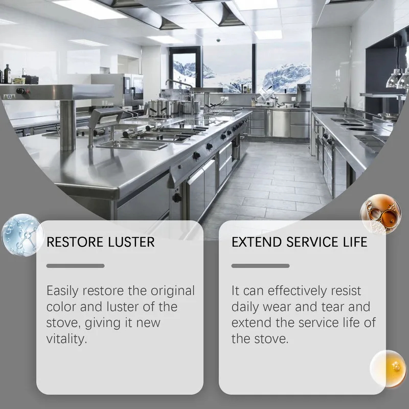 น้ำยาทำความสะอาดเตา ทำความสะอาดเตาในครัว เครื่องดูดควัน น้ำมันหนัก คราบสกปรกฝังแน่น น้ำยาขัดเงา โซเดียมไบคาร์บอเนต