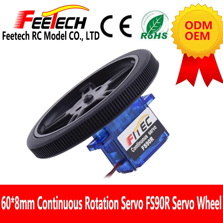 2PCS FS90R Rad RC Teile Roboter Rad 9g Servo Rad Für Smart Auto