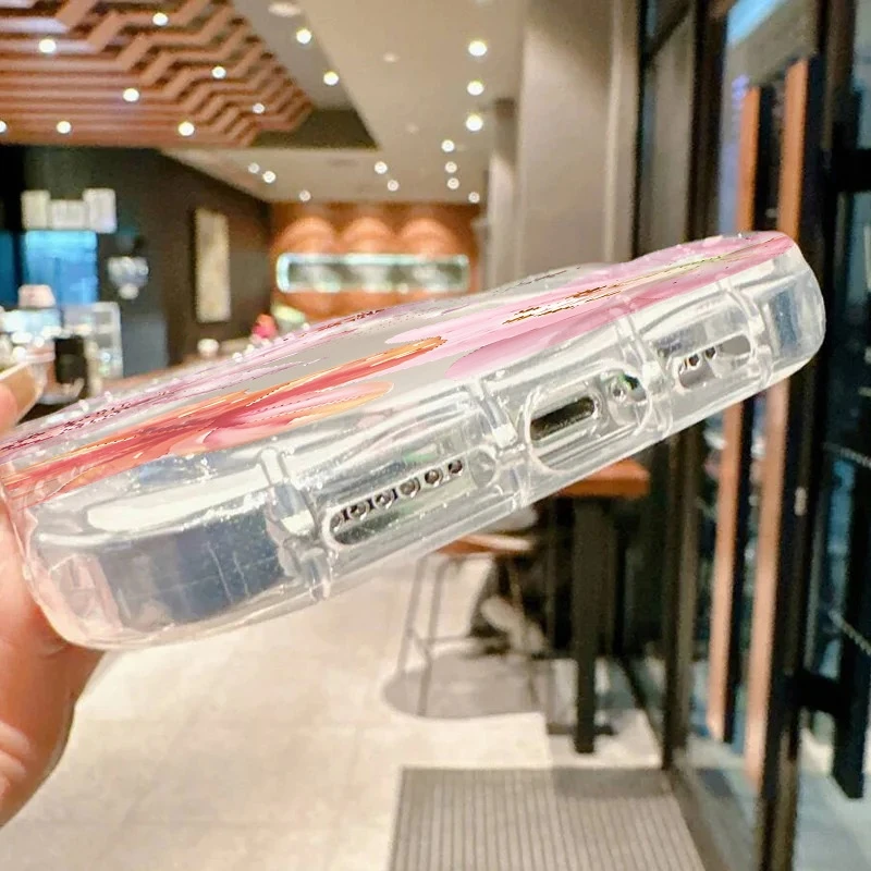 الكركديه الأزهار طباعة لينة حافظة هاتف من البولي يوريثان ل Xiaomi 14T Pro 13 12 11 Lite 5G 15 14 13 12 11 للصدمات زهرة واضح الغطاء الخلفي