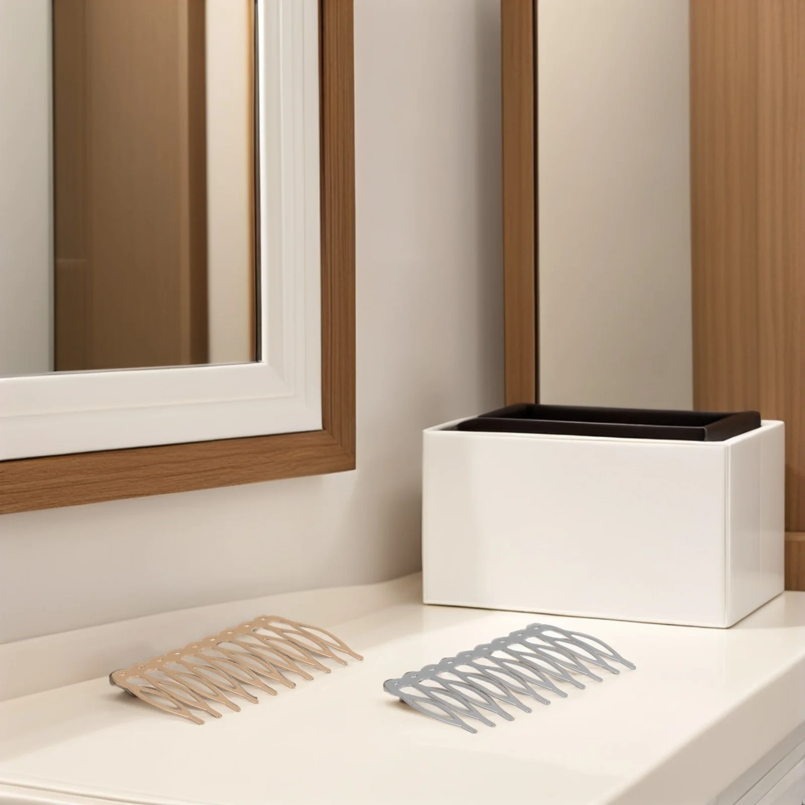 

20Pcs Metal Hair Side Combs Pins Fork Clip Teeth DIY Hair Accessories Kit Bridal Wedding Veil Updo Bun Bridal Accessories