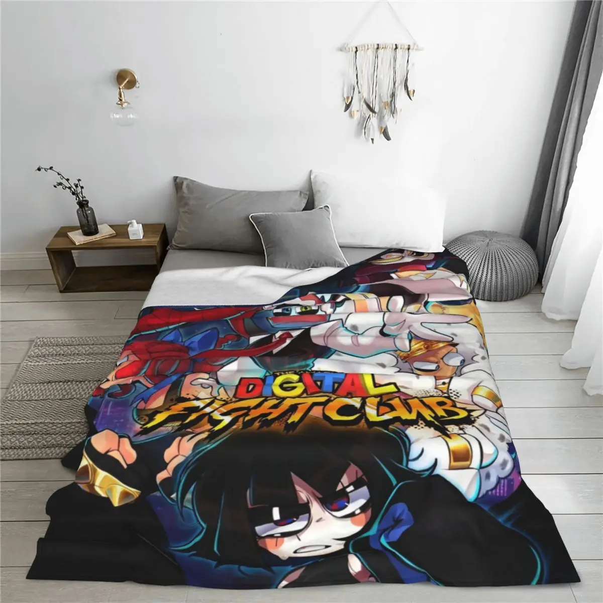 The A-Amazing D-Digital C-Circus Cartoon Blankets Coral Fleece Plush Spring/Autumn Anime Super Soft Throw Blanket Office Quilt