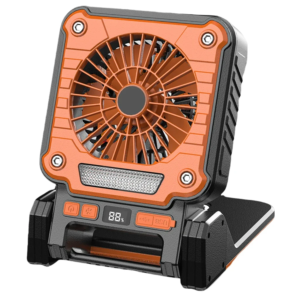 Ventilador para exteriores, carga de TYPE-C, pantalla Digital LCD resistente al agua de grado de vida, accesorios portátiles para aire acondicionado de aire frío para pesca
