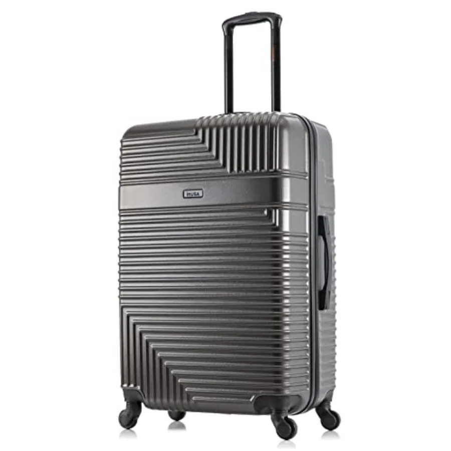 

RESIIENCE uggage with Spner Whees Durabe ightweight Hardside Suitcase, Spacious Travel Bag with Handle and Trolley Large Checke