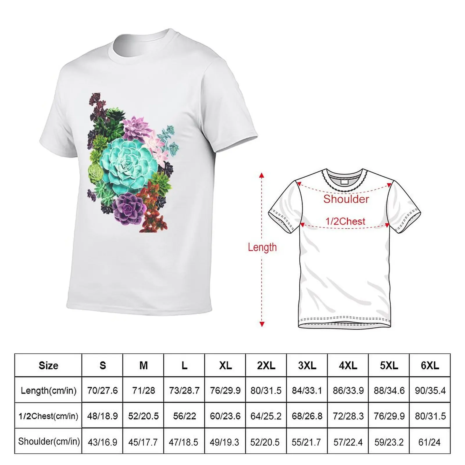 succulent T-Shirt t shirt for man man tshirt T-Shirt