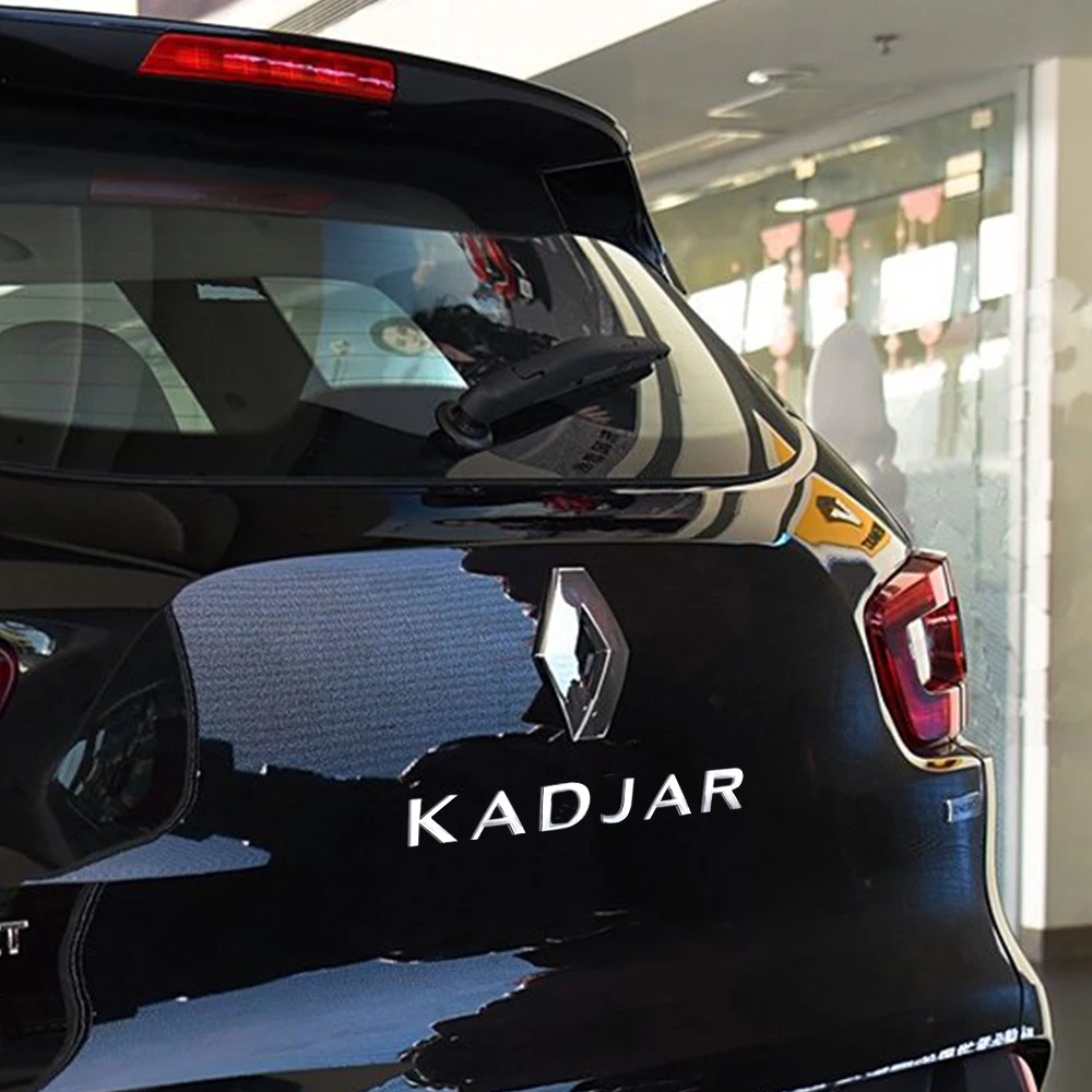 ABS Letter Emblem Car Badge Body Trunk Fender Adhesive Sticker For Renault Modus 3 4 Twingo Master Traffic Vivaro Kangoo Espace view 4