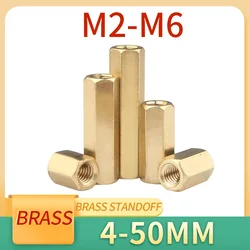 5-50 Stuks M2 - M6 Dubbele Pass Hex Messing Vrouwelijke Standoff Pijler Stud Mount Spacer Hexagon PCB Moederbord Moer Holle Pijlers