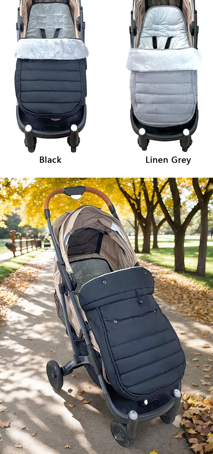 Universal 6-36M Winter Baby Kinderwagen Fußsack Warme Schlaf Sack Schnee-Proof Winter Baby Kinderwagen Schlafsack – Detail 5