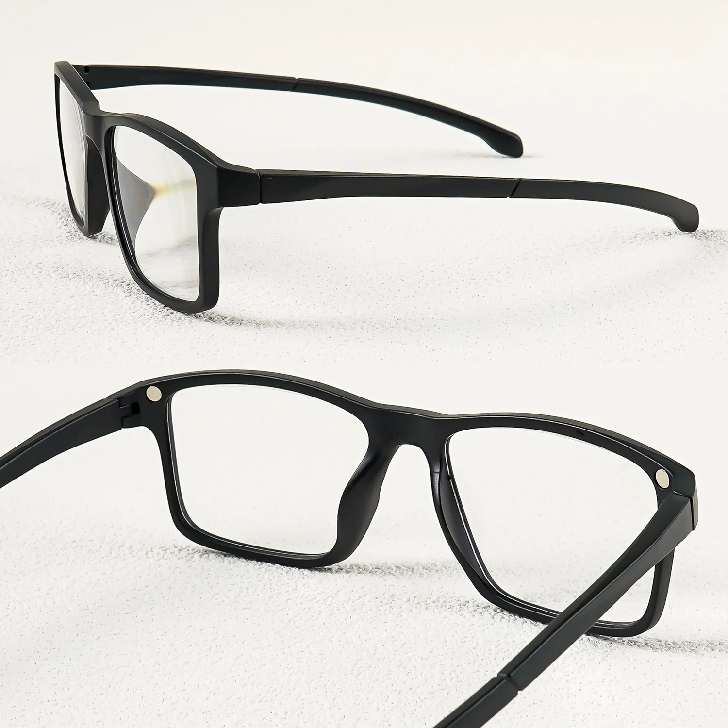 Magnetische Lesebrille mit UV-Schutzgläsern – +1,0 bis +3,5 Vergrößerung, modische quadratische Lesebrille, Sonnenbrille – Detail 3