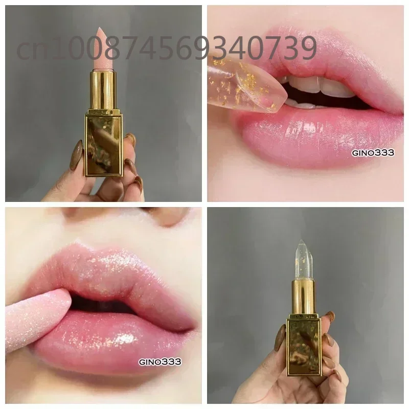 Maquillaje lápiz labial dorado Flash/rubor labial cambio de Color bálsamo labial lápiz labial 3g maquillaje cosmético herramienta de maquillaje