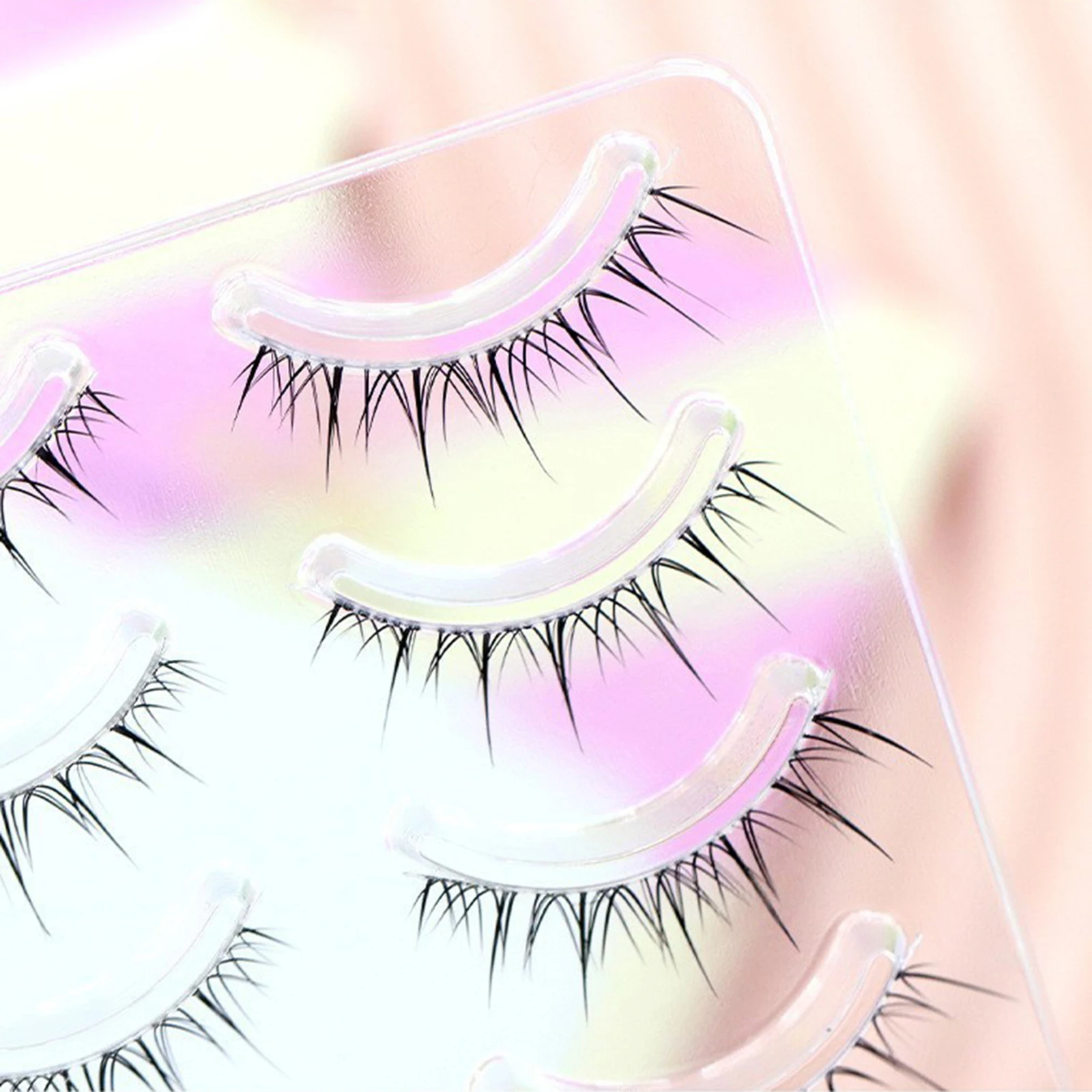 5 Pairs Sunflower Volume False Eyelashes For Korean Girl Group Style Lashes Natural Thick Eyelash Extension For Makeup Party