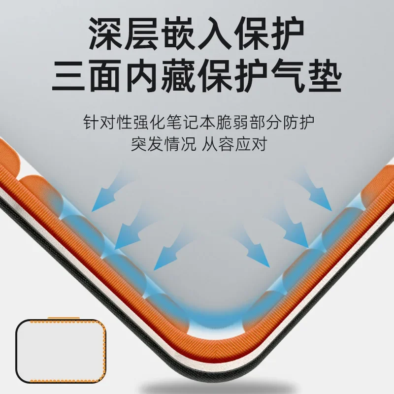 13-Inch multifunctional laptop bag Business office notebook storage liner bag 15.6-inch protective case