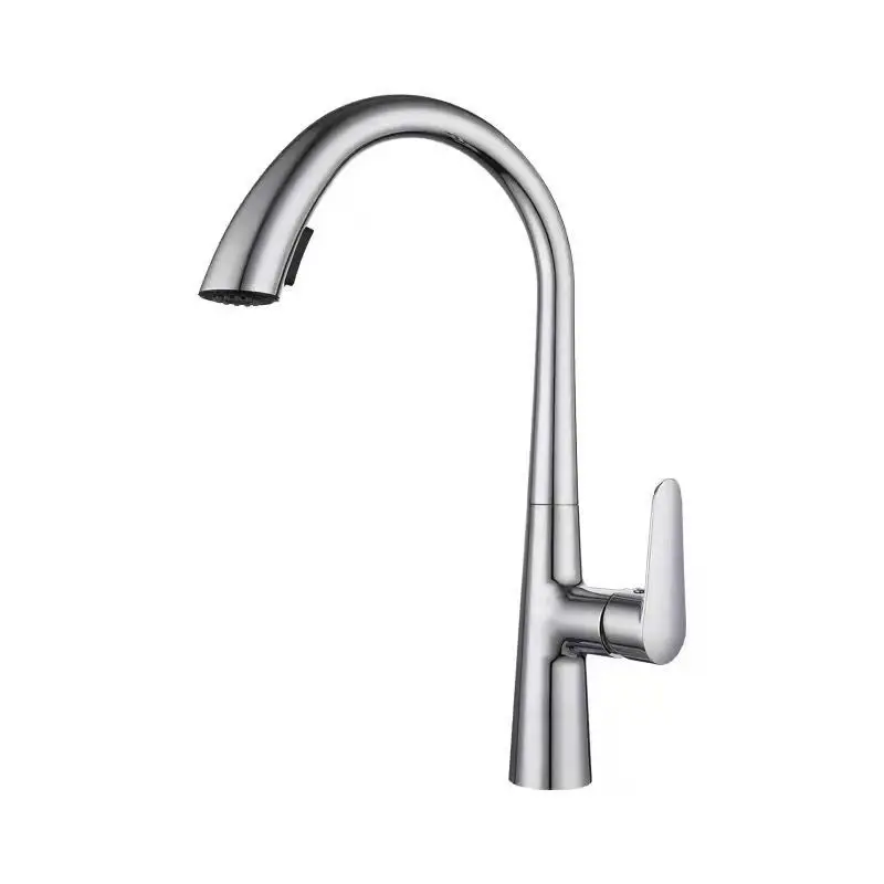 Pull Out Kitchen Faucet Brush Gold Sink Mixer Tap 360 degree Rotation Kitchen Mixer Taps Kitchen Tap No Lead 304 SUS Material