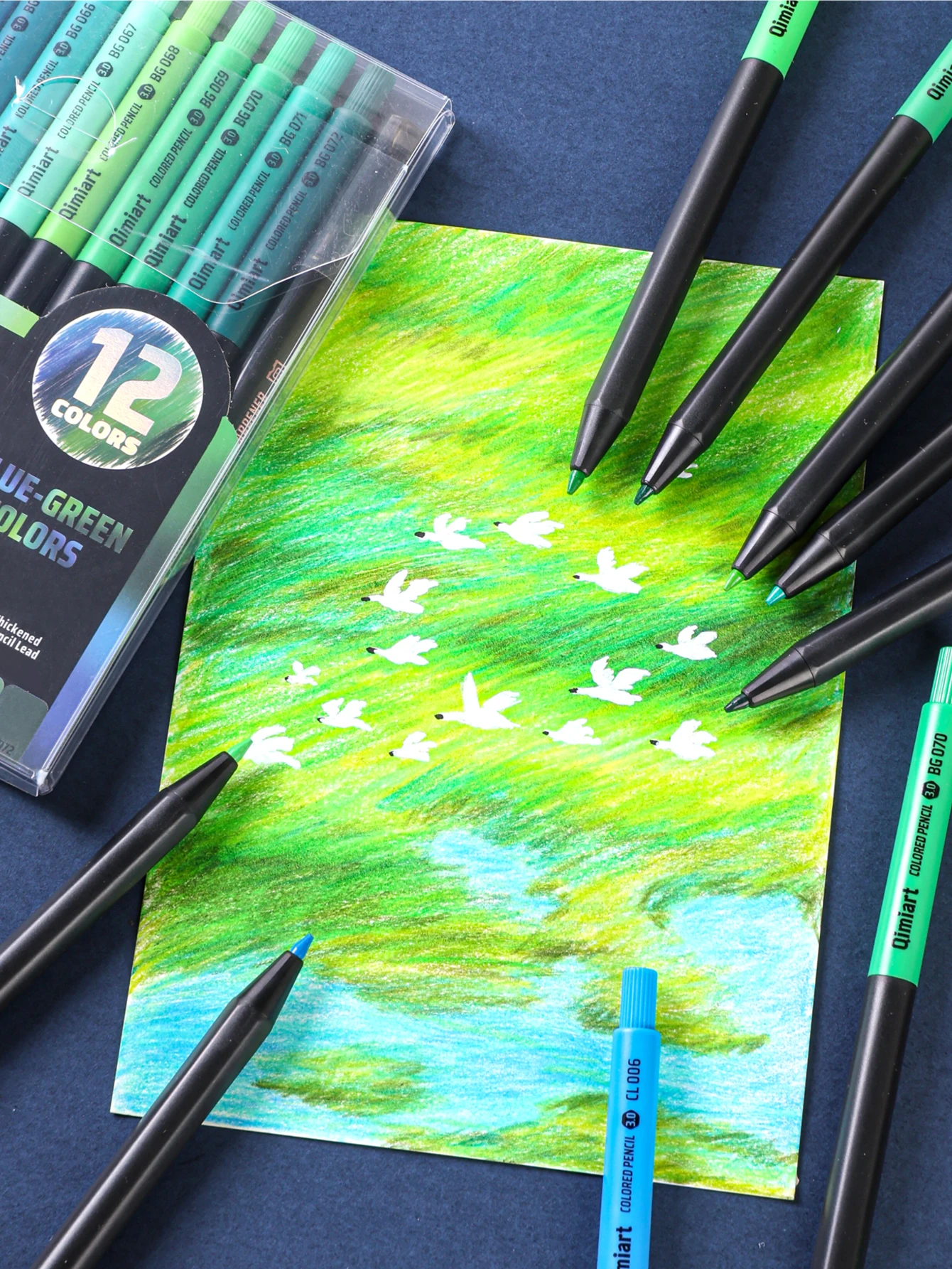 Languo 12/96 Farben Klick-Buntstifte 3,0mm Ölbasierte Weichkernstifte zum Zeichnen, Skizzieren, Malen für Malbücher und Kunstbedarf – Detail 20