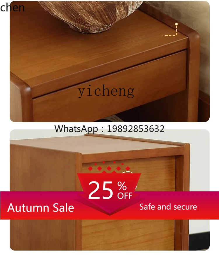 

bedside table Bedroom storage Bedside table Extremely narrow locker Storage solid wood home accessories