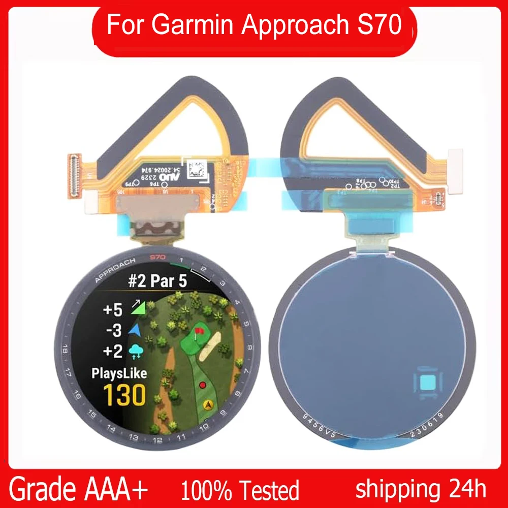 For Garmin Approach S70 Smartwatch LCD Display Touch Screen 42mm 47mm LCD Panel Glass Full Assembly Repair Replacement Parts
