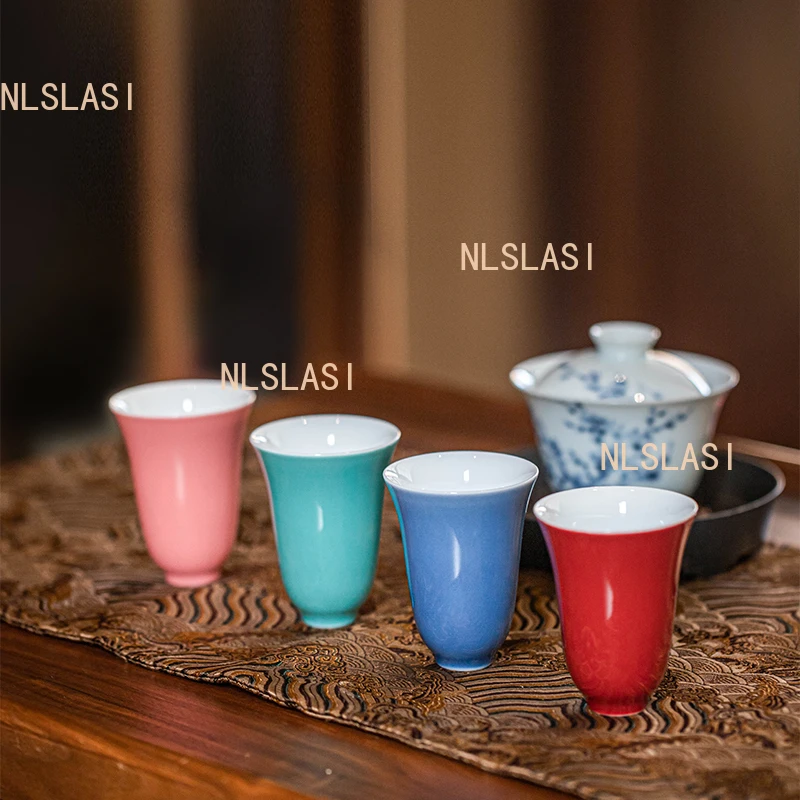 High End Hand-painted Fragrance Cup, Small Tea Cup, Household Ceramic Master Cup Ceramic Personal Kung Fu Tea Cups