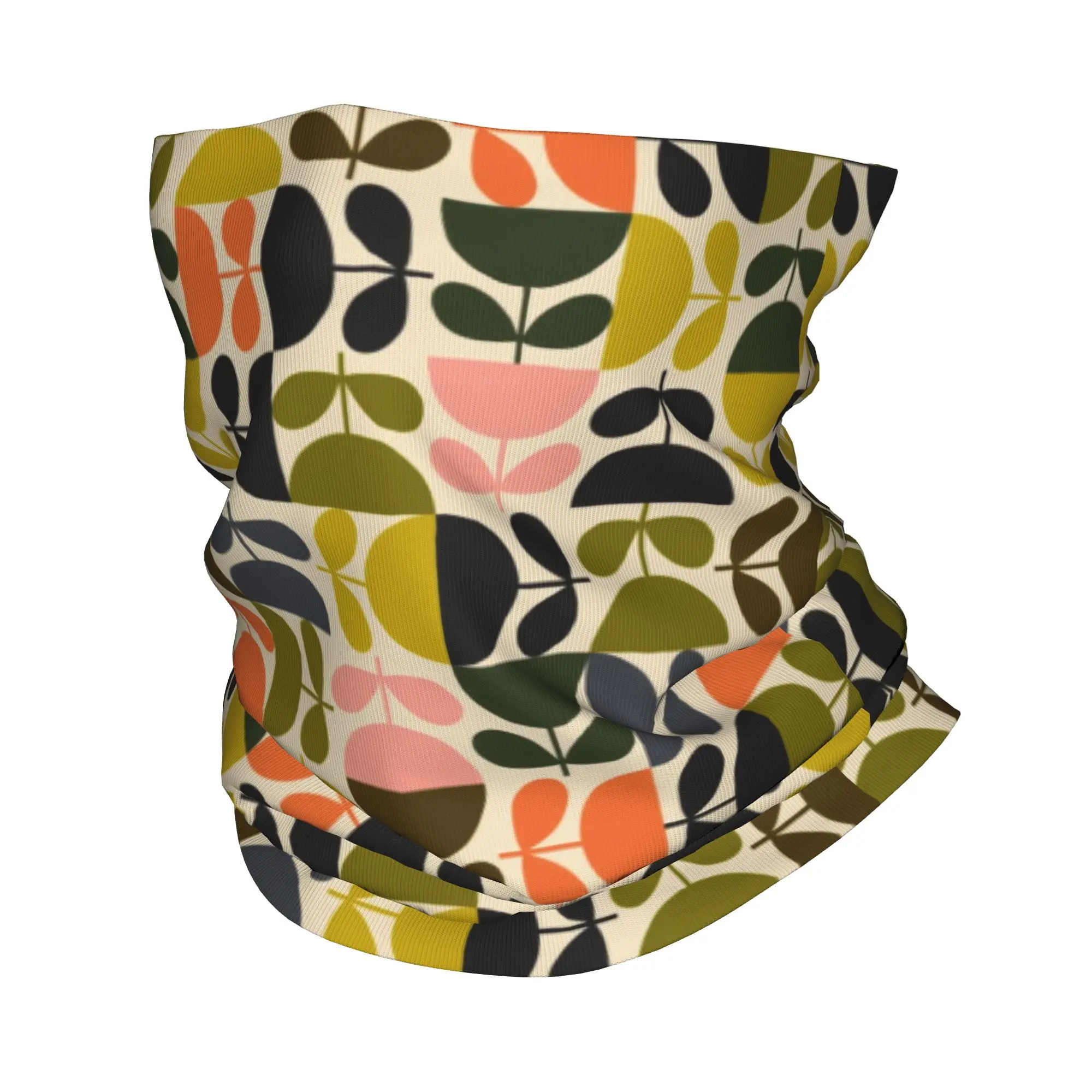 Orla Kiely Flower Bandana Neck Gaiter UV Protection Face Scarf Cover Men Women  Headband Tube Balaclava